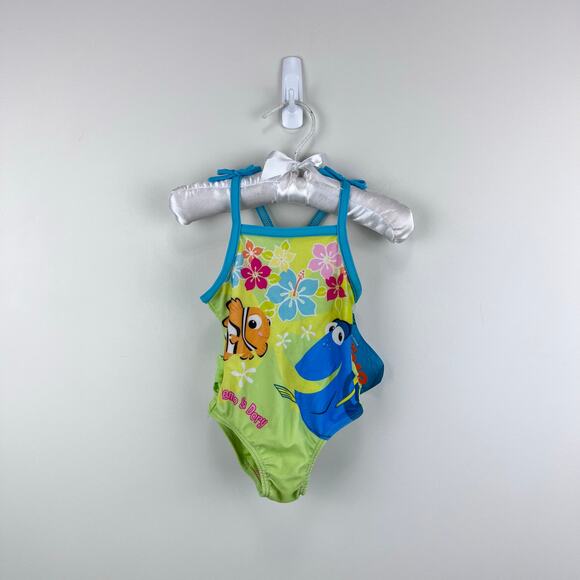 Vintage Y2K Finding Nemo Ruffle Swimsuit 12 Months NWT - Picture 1 of 11